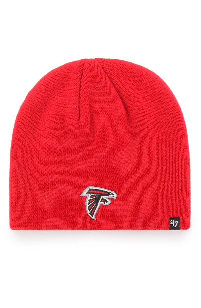 '47 Men's '47 Red Atlanta Falcons Secondary Logo Knit Beanie, Main, color, 