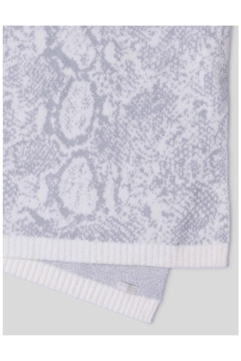 CozyChic® Python Print Throw Blanket, Alternate, color, PEARL/ OCEAN