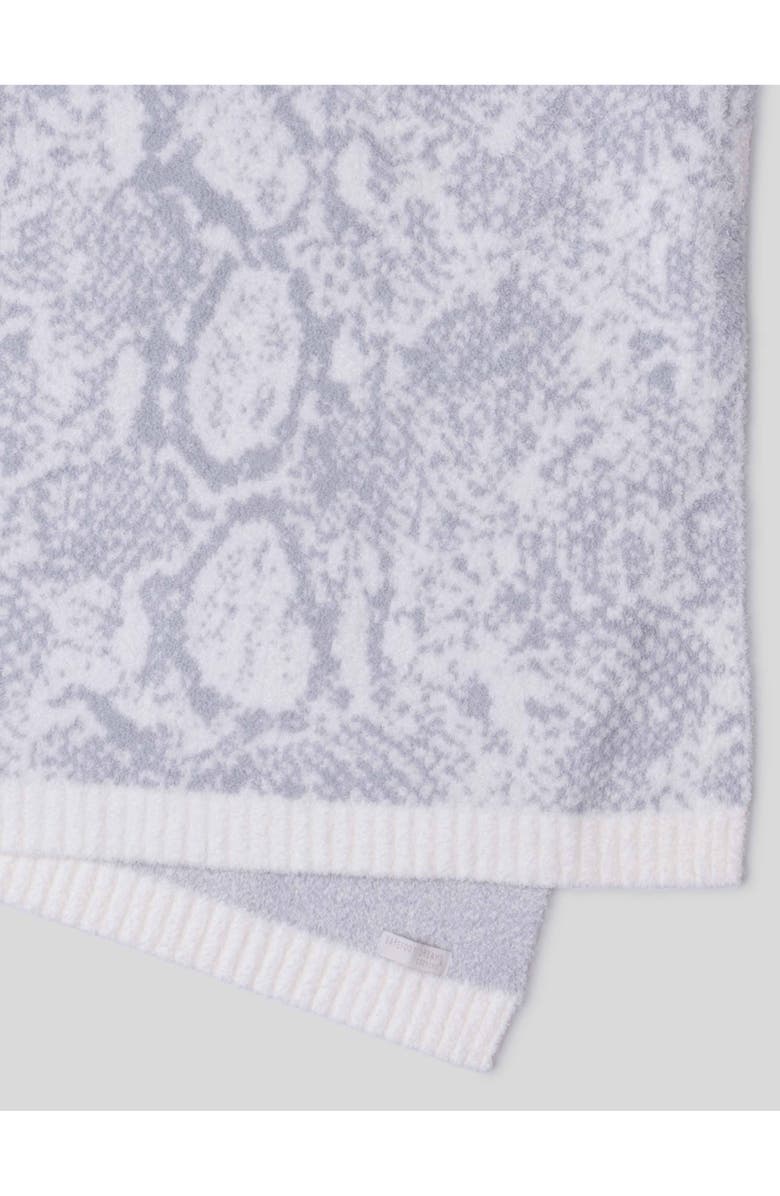 Barefoot Dreams<sup
®</sup
 CozyChic<sup
®</sup
 Python Print Throw Blanket, Alternate, color, Pearl/ Ocean