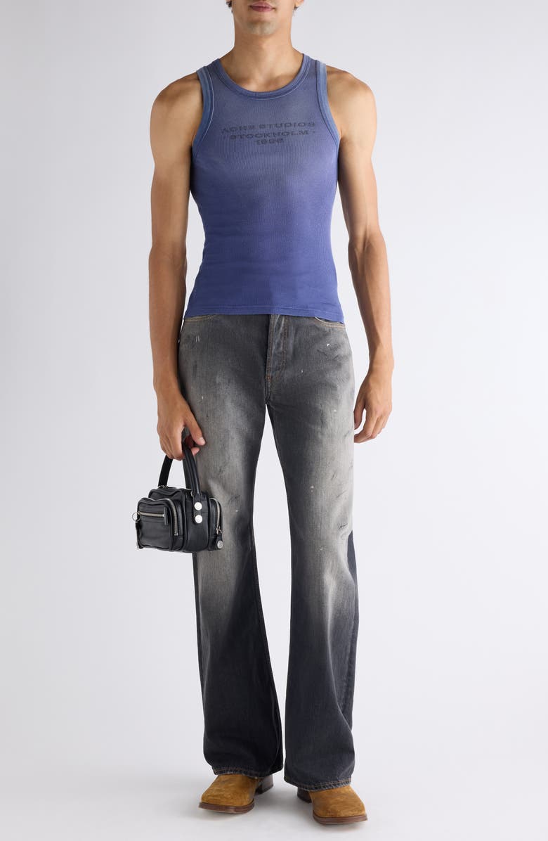 Acne Studios Eitch U Sunkissed Rib Tank Top, Alternate, color, Navy