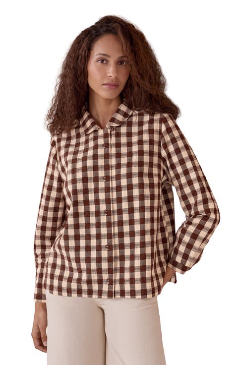 Gingham Button Through Shirt