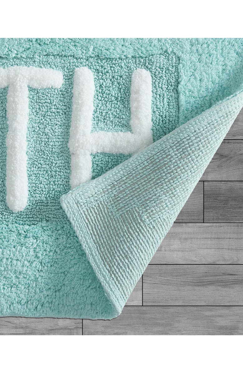 Jean Pierre New York Bath Mat, Alternate, color, Aqua Blue