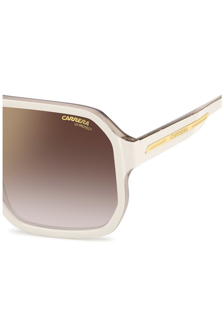Victory 60mm Square Sunglasses, Alternate, color, GOLD IVORY
