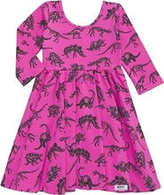 WORTHY THREADS Printed Twirly Dress
