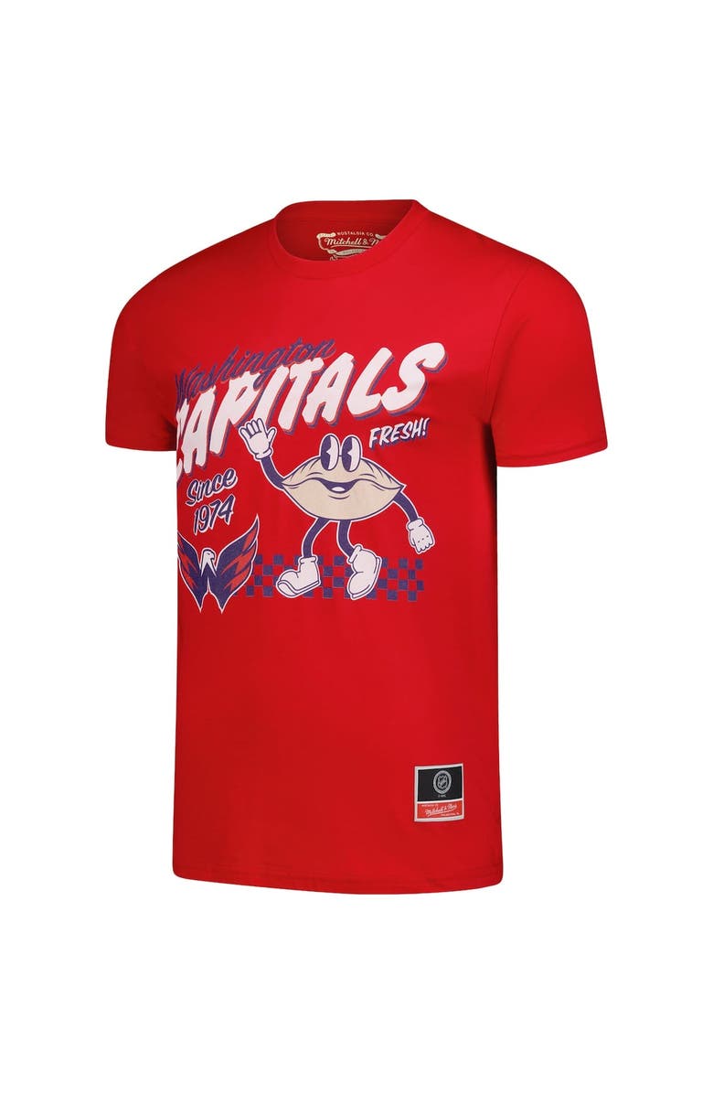 Mitchell & Ness Men's Mitchell & Ness Red Washington Capitals Local Food T-Shirt, Alternate, color, Red