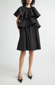 NACKIYÈ Lily Pond Layered Cotton & Nylon Dress