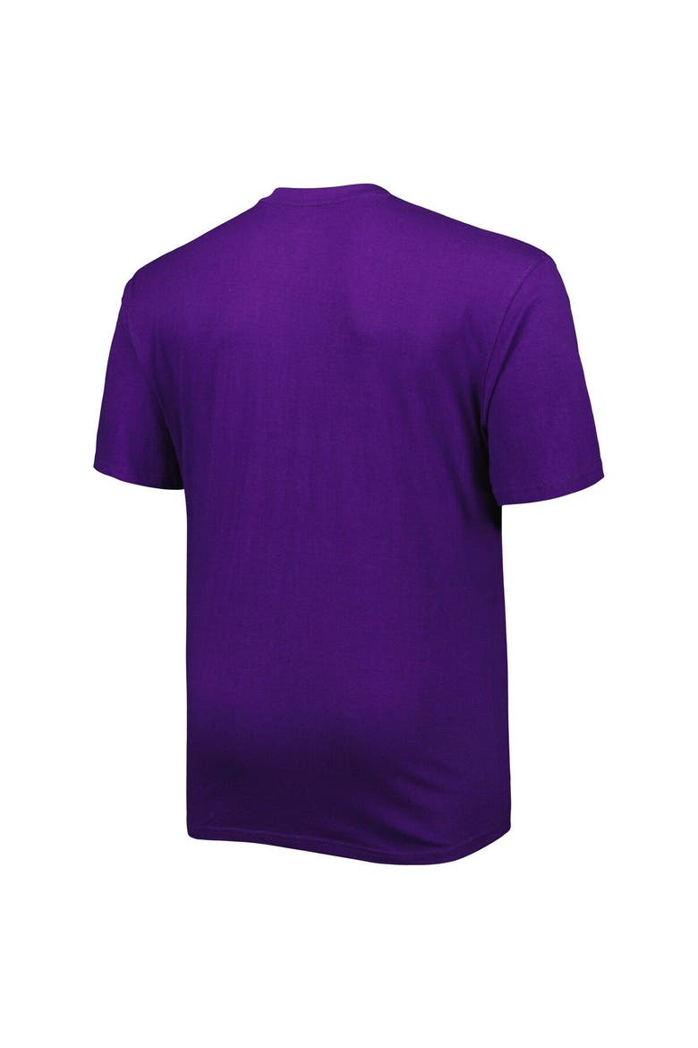 Men's Purple Los Angeles Lakers Big & Tall Heart & Soul T-Shirt, Alternate, color, Purple