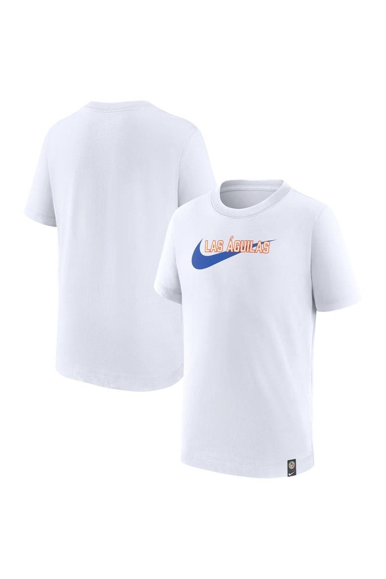 Men's Nike White Club America Swoosh T-Shirt, Main, color, White