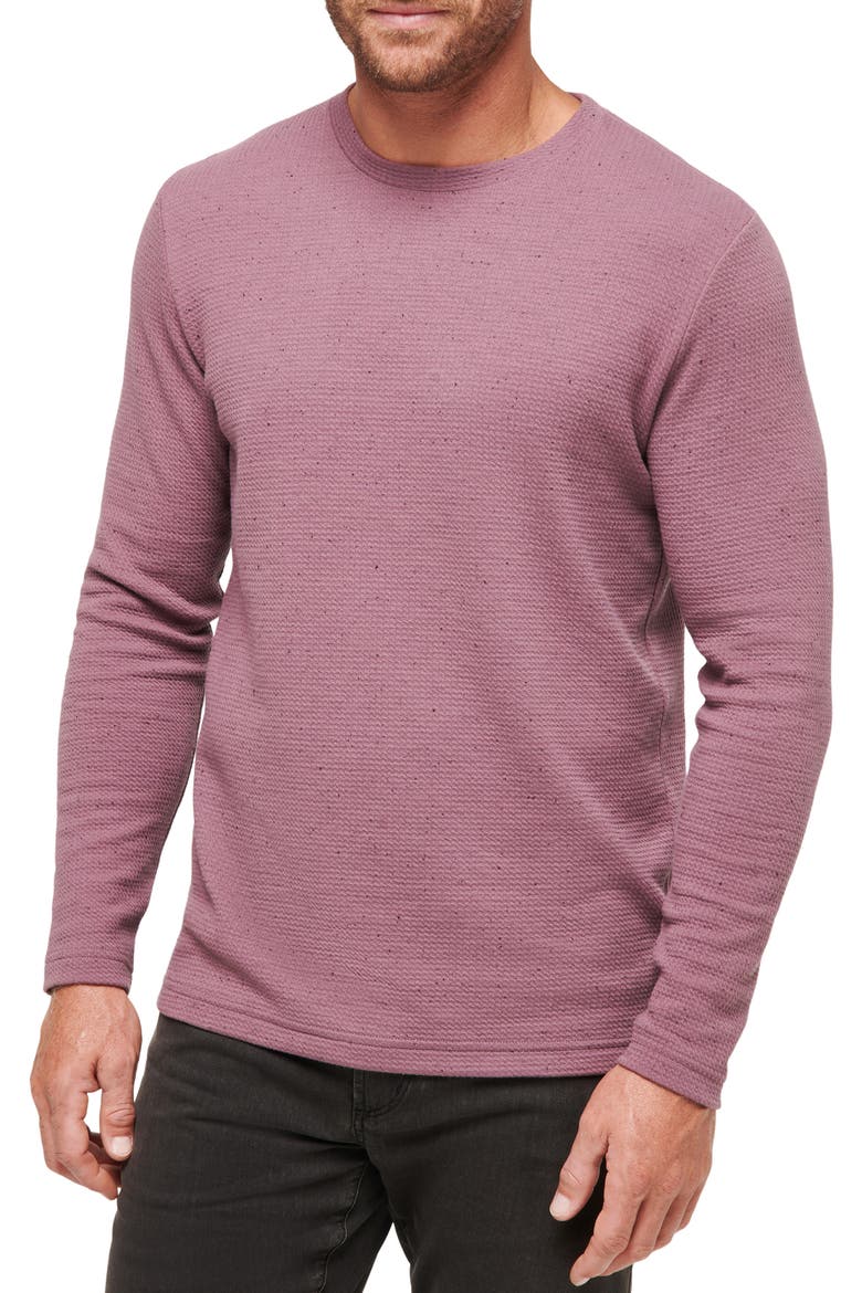 Cloud Waffle Crewneck Tee, Main, color, FLINT