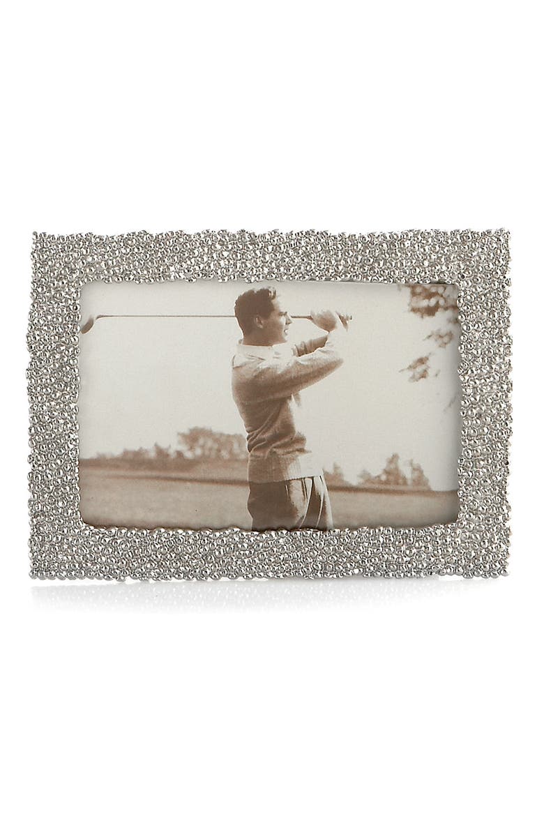 'Molten' Picture Frame, Main, color, SILVER