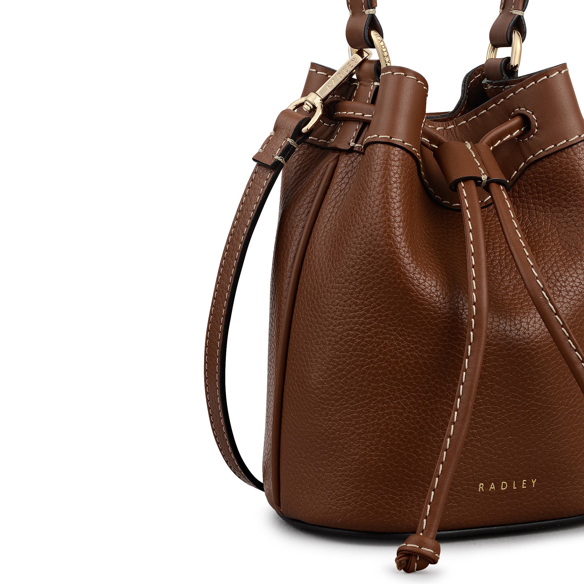 Radley Albany Avenue Mini Drawstring Crossbody Bag, Alternate, color, Cognac