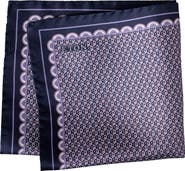 Eton Geometric Silk Twill Pocket Square