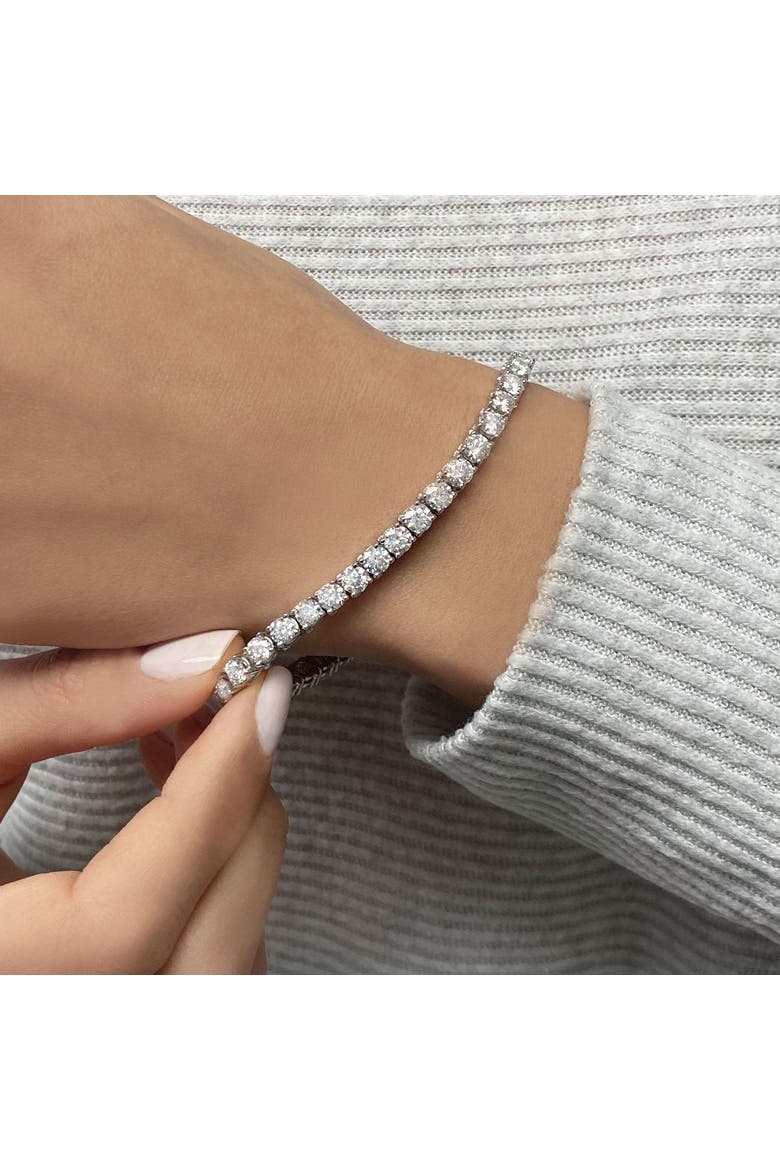 Eternity Lab Diamond Tennis Bracelet 14k, Alternate, color, White Gold