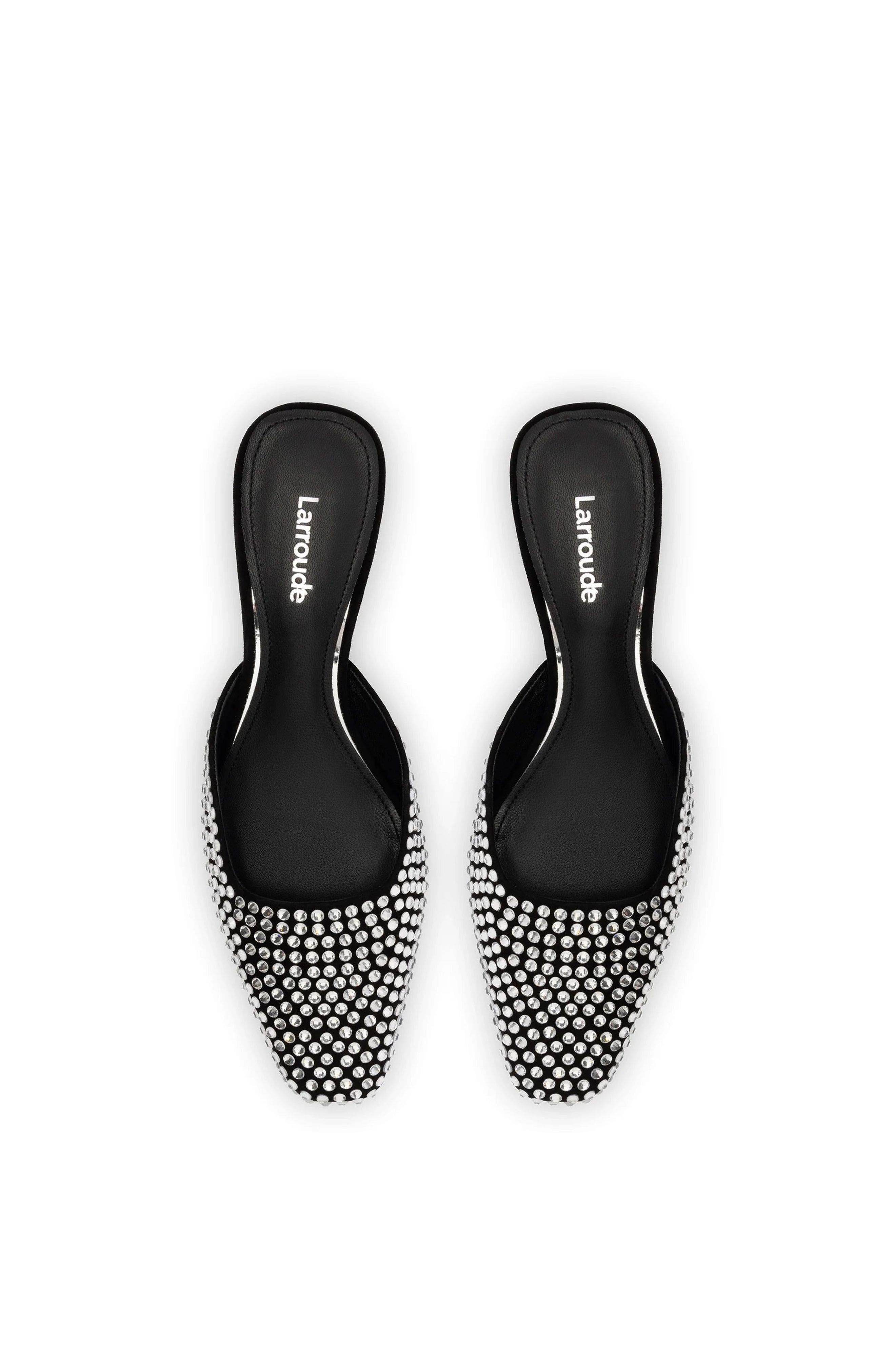 Amal Mule, Alternate, color, Black/Crystal