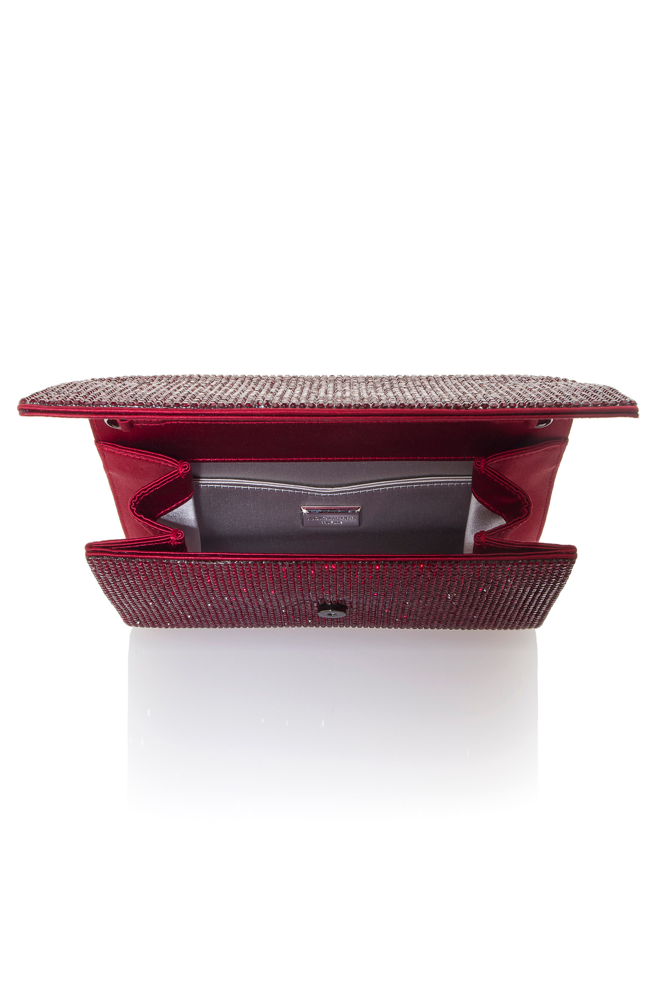 Fizzoni Beaded Clutch, Alternate, color, EBONIZED SIAM