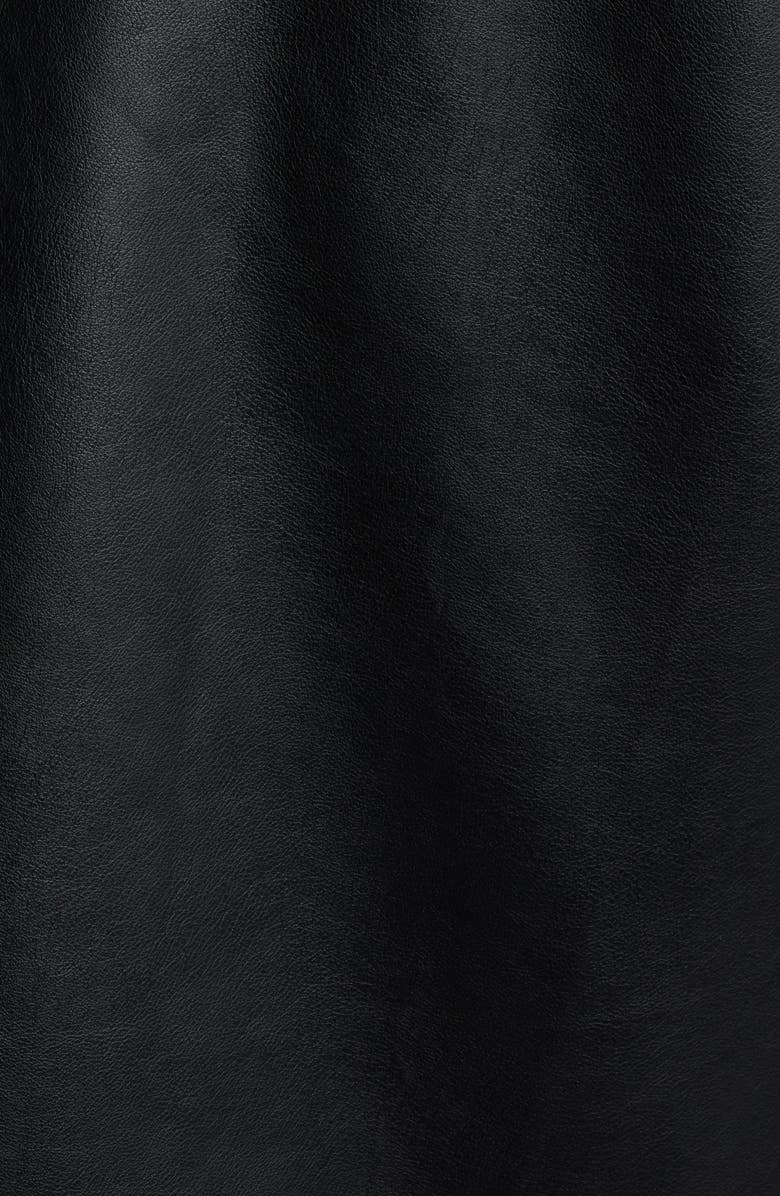 Carhartt Work In Progress Detroit Black Faux Leather Jacket, Alternate, color, 