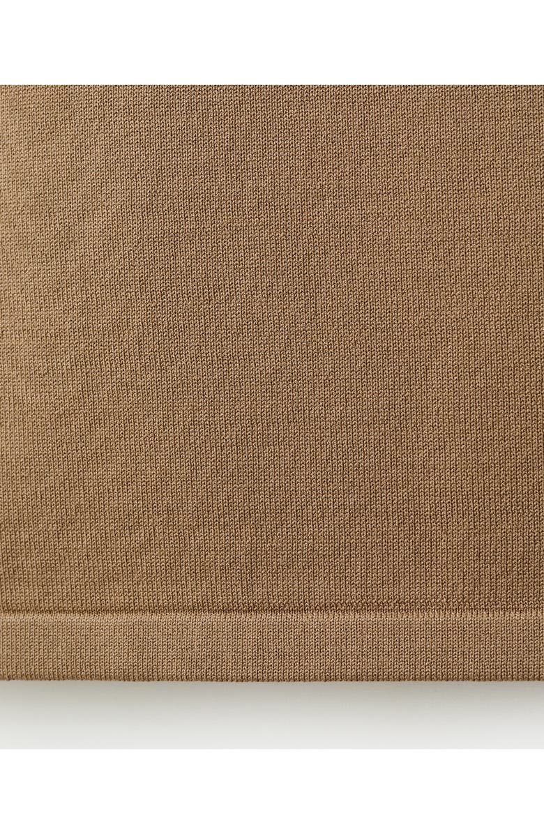MANGO Button Trim Tank, Alternate, color, Caramel