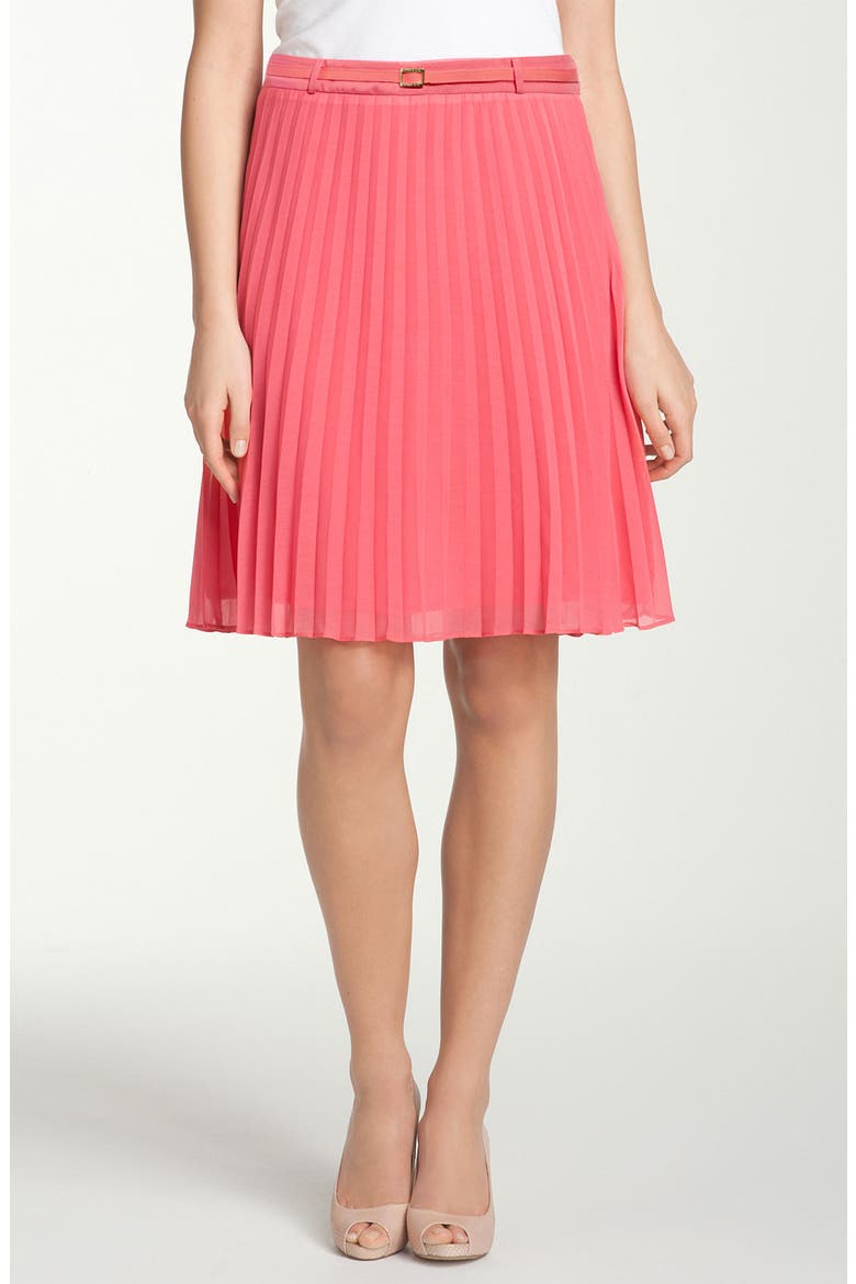 'Audrina' Skirt, Main, color, MEDIUM PINK CALYPSO CORAL