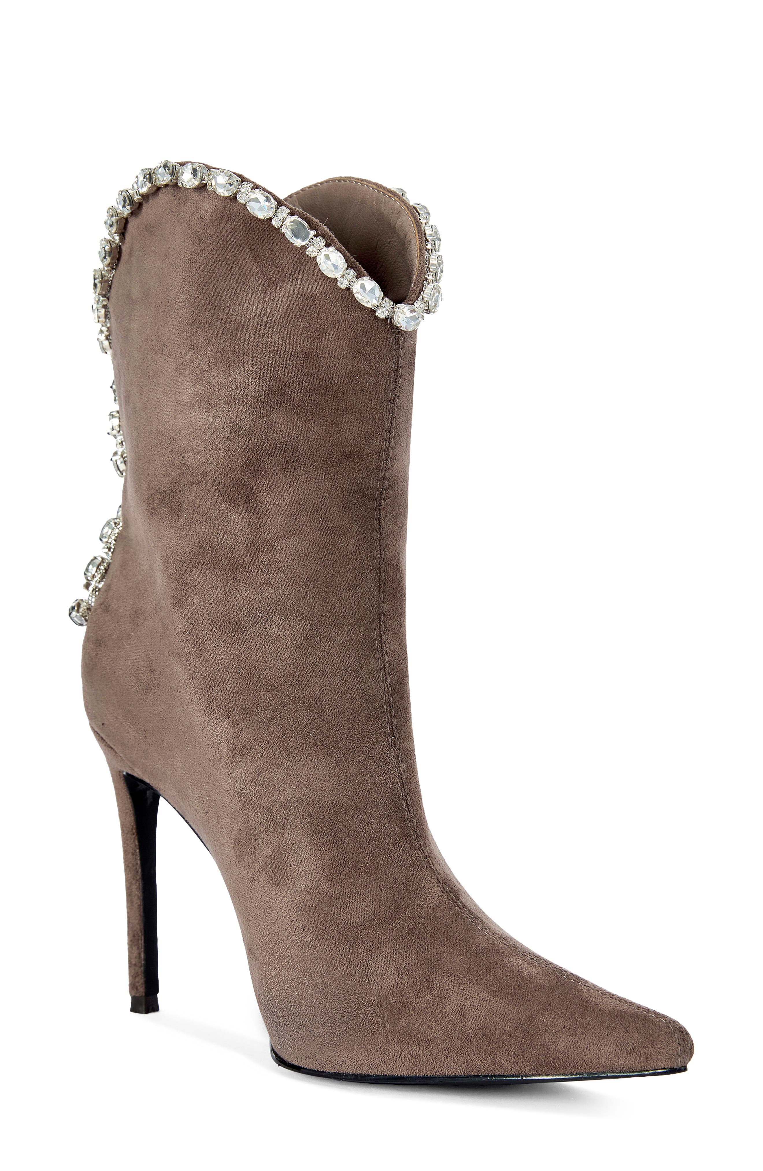 Azurea Pointed Toe Bootie, Main, color, TAUPE
