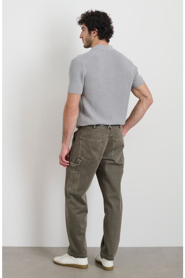 Recycled Cotton Painter Jeans, Alternate, color, THYME