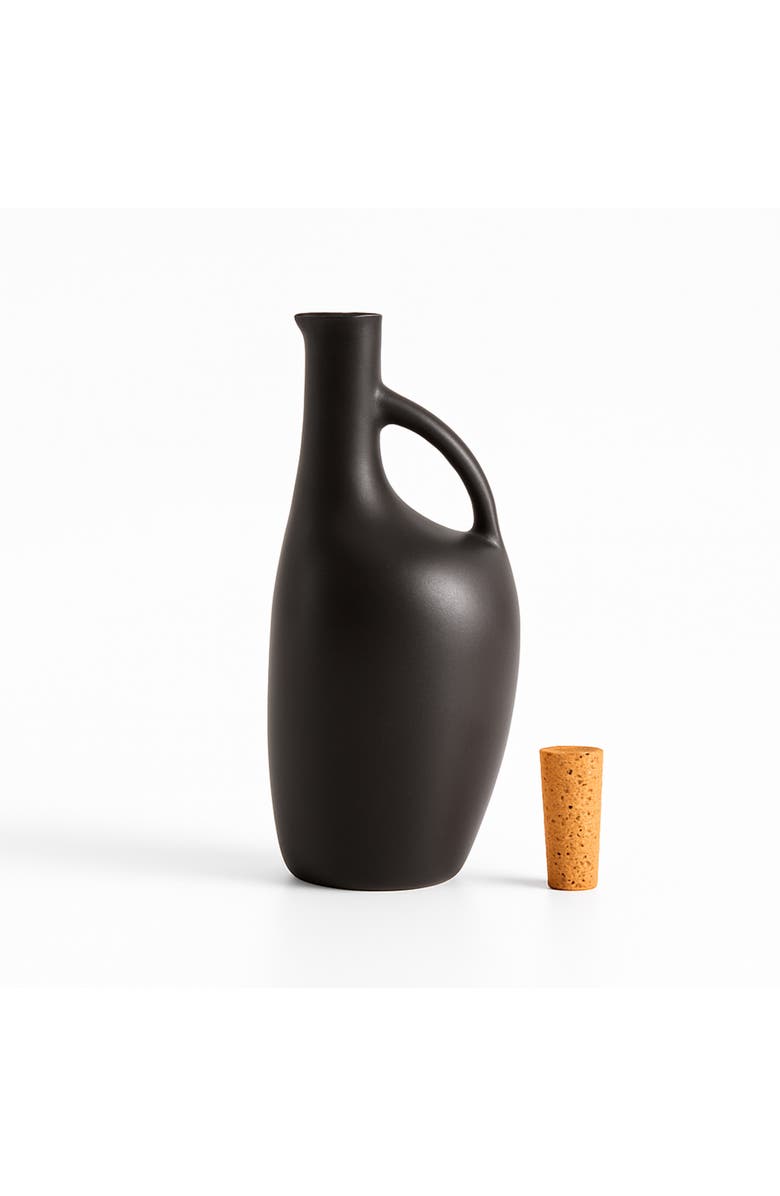 Gharyan Stoneware Canard Olive Oil Dispenser, Alternate, color, Matte Black