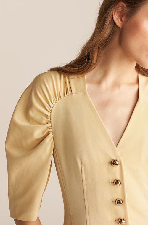 REBECCA TAYLOR REBECCA TAYLOR LONG SLEEVE FAILLE DRESS