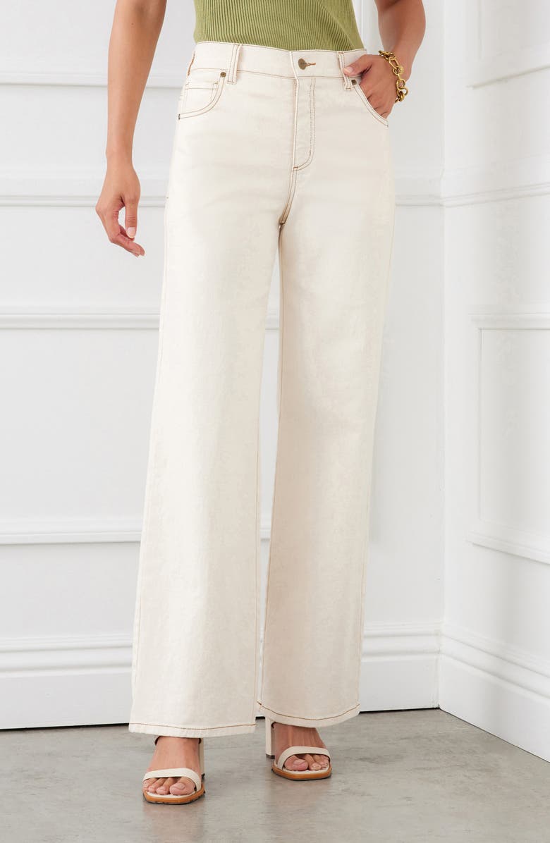 Karen Kane Wide Leg Jeans, Alternate, color, 