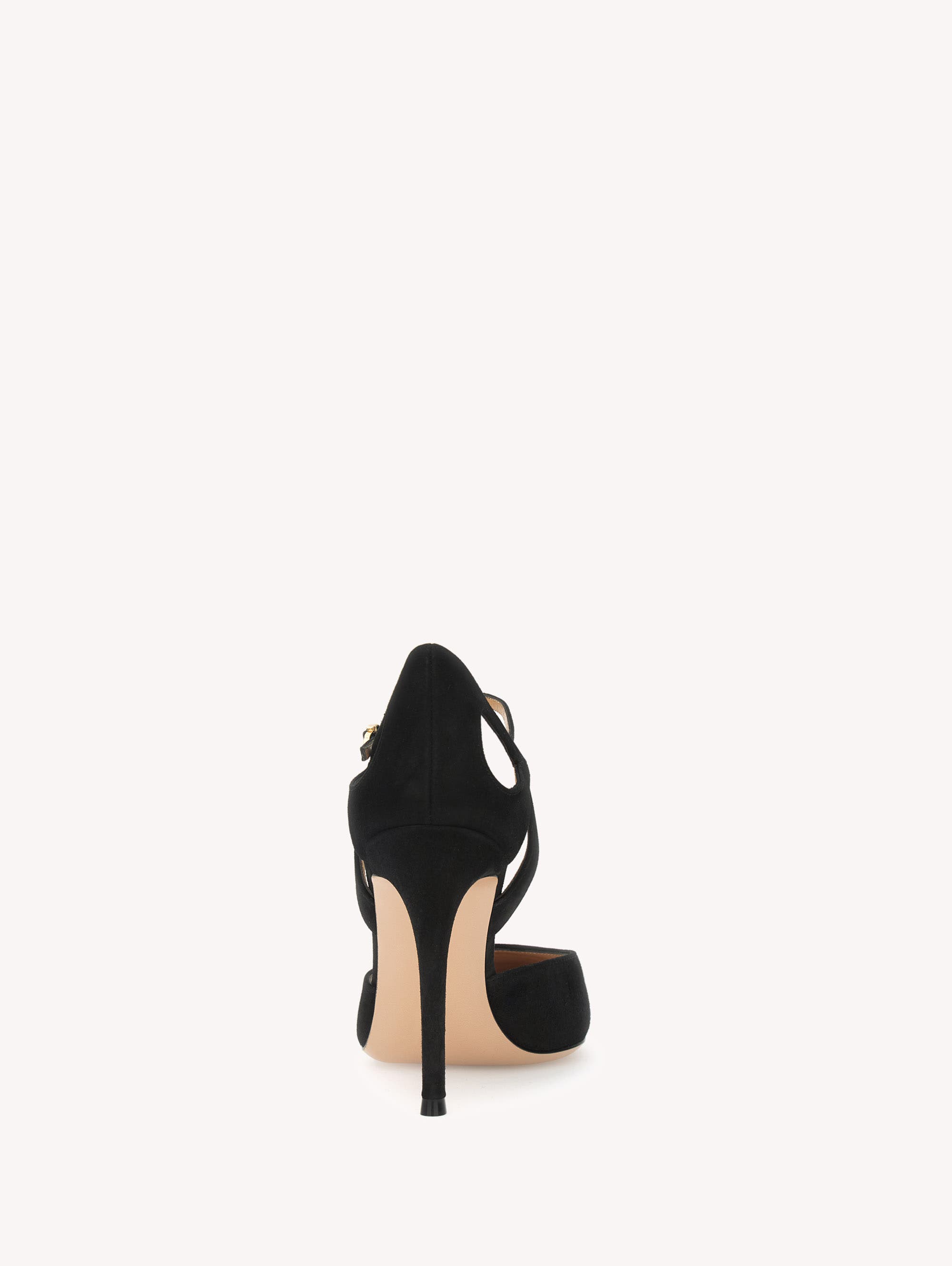 Gianvito Rossi Charlotte Pump, Alternate, color, Black Suede