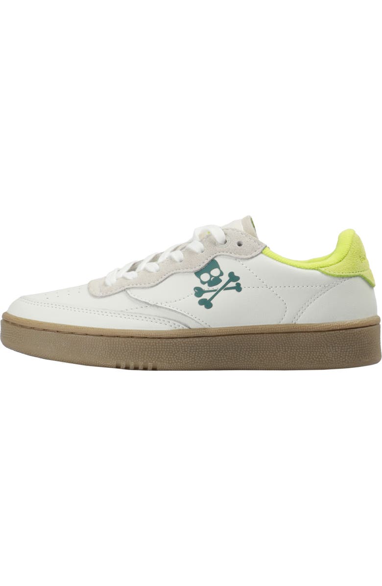 Scalpers Skull Sneakers Fluor Detail, Alternate, color, Whitelime