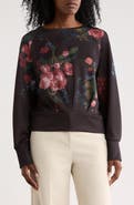 T Tahari Scuba Blouson Sweatshirt