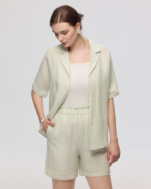 Juana Hemp Pull-on Shorts In Light Mint