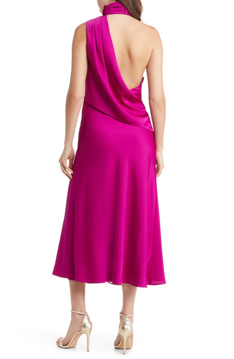 MISHA COLLECTION Robbia Sleeveless Turtleneck Midi Dress, Alternate, color, 