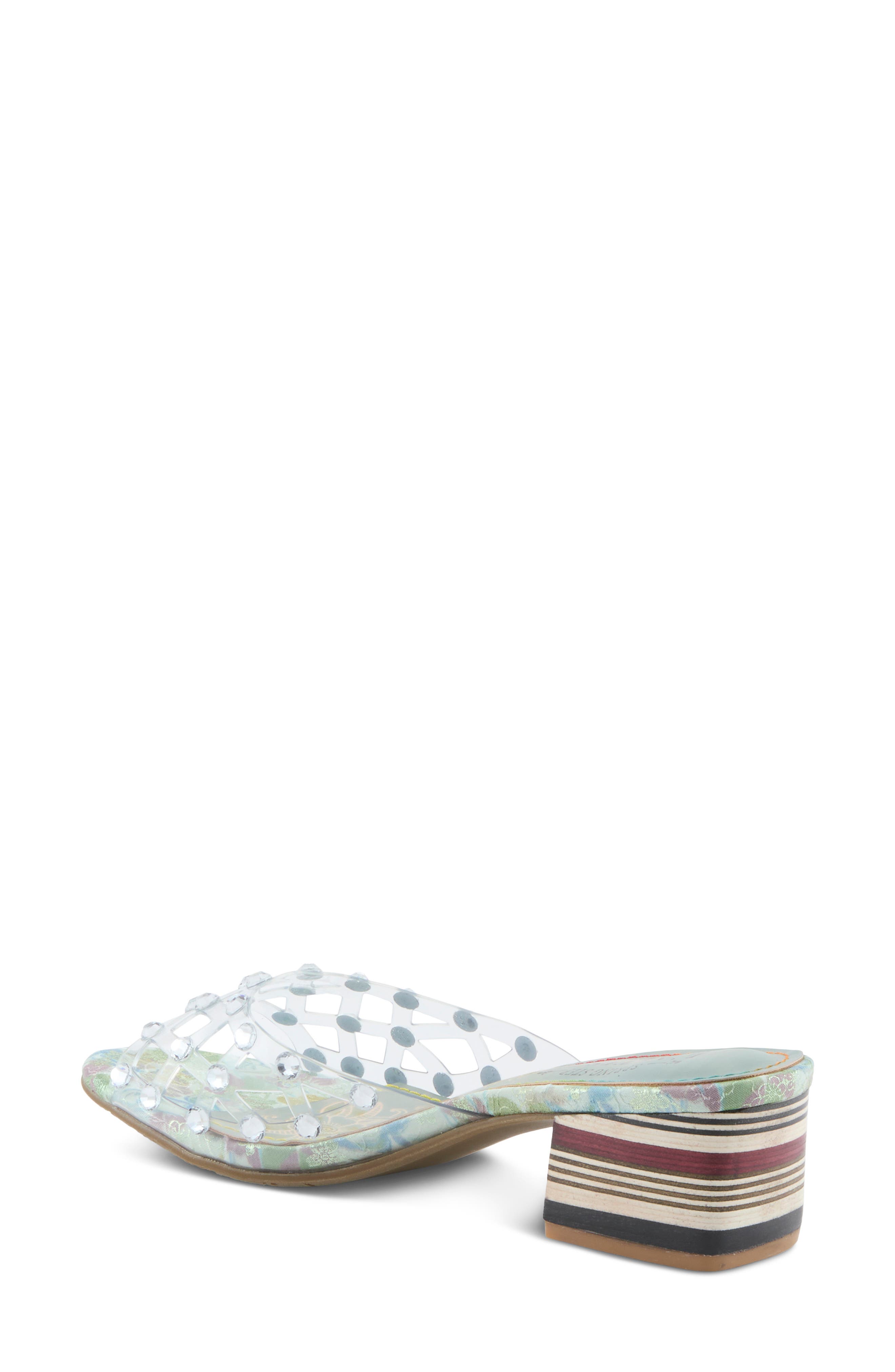 L'Artiste by Spring Step Ontherox Embellished Sandal, Alternate, color, Mint Green Multi