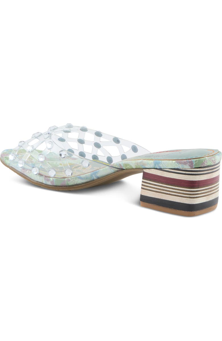 L'Artiste by Spring Step Ontherox Embellished Sandal, Alternate, color, Mint Green Multi