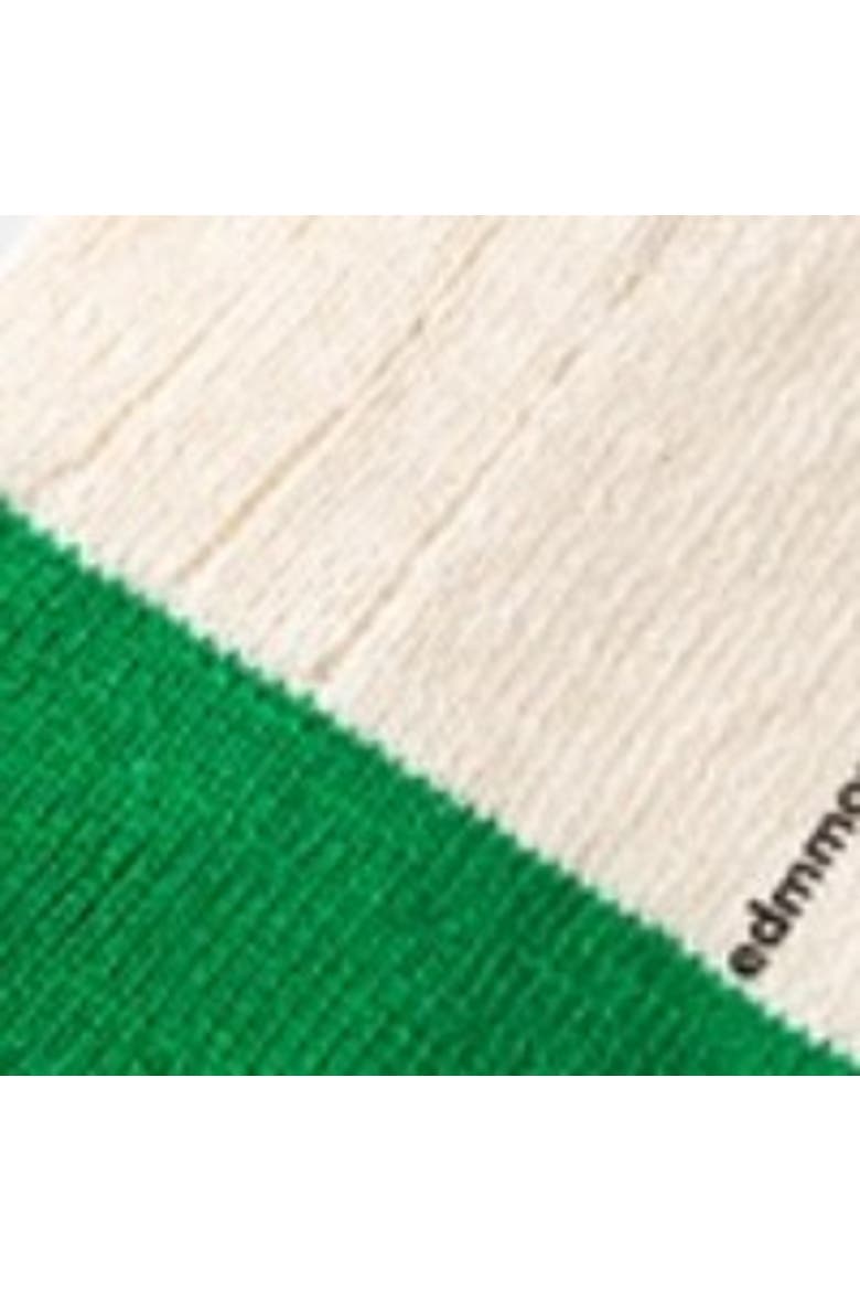 Bicolor Ribbed Crew Socks, Alternate, color, Plain Off White