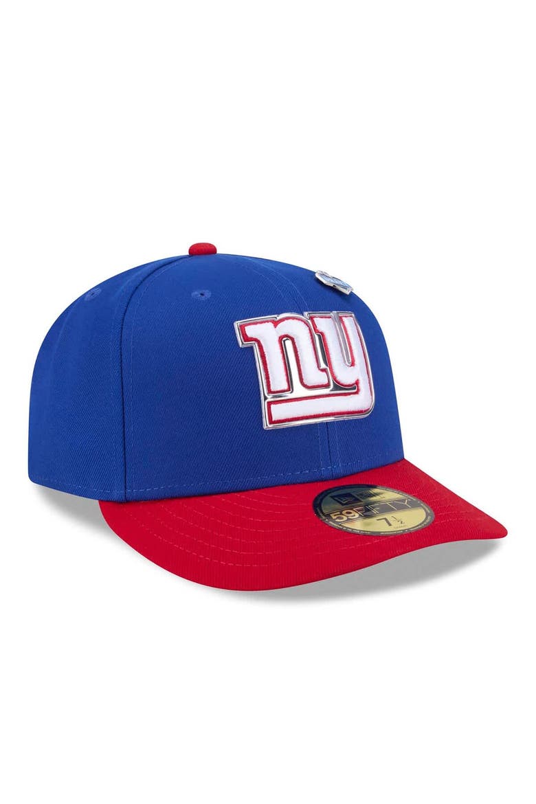 Men's New Era  Royal/Red New York Giants 2026 NFL Draft Pre-Curved 59FIFTY Fitted Hat, Alternate, color, Royal