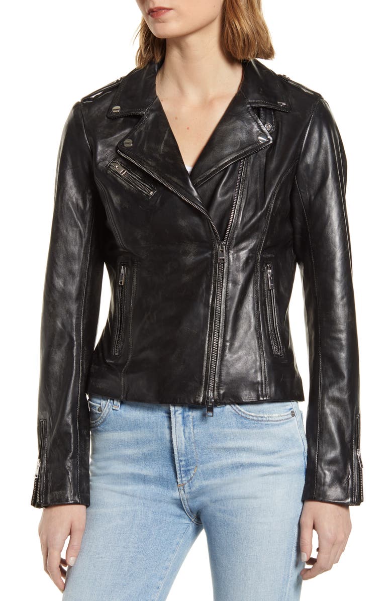 LAMARQUE Longer Moto Jacket, Alternate, color, 