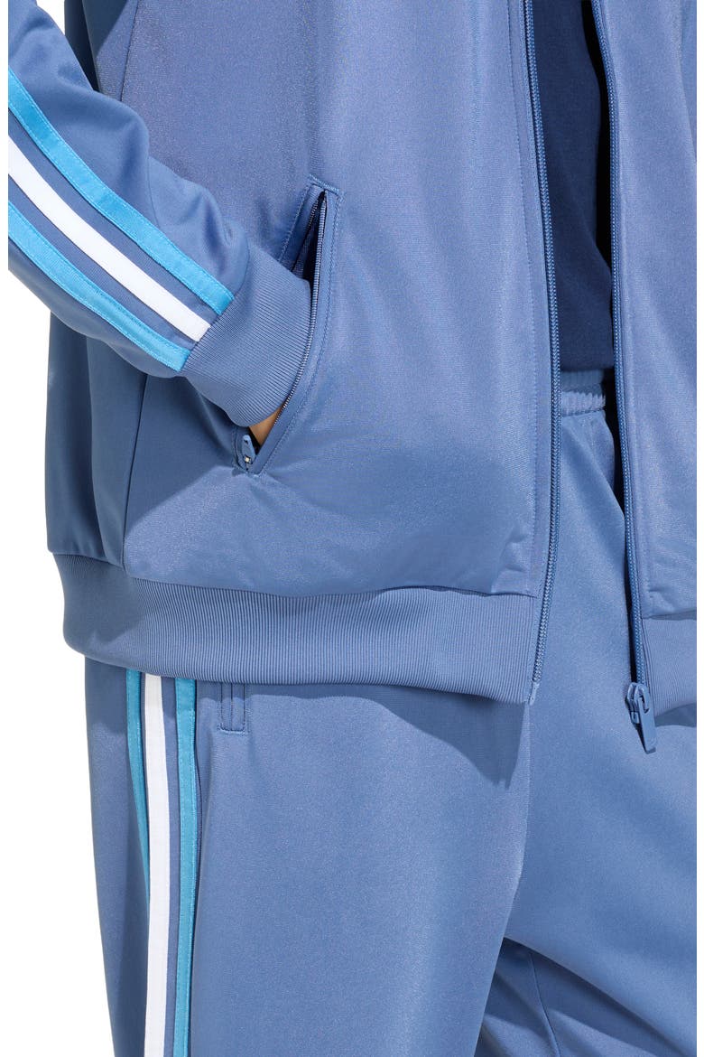 Kids' Firebird Recycled Polyester Track Jacket, Alternate, color, CREW BLUE/ LIGHT FOOTBALL GOLD