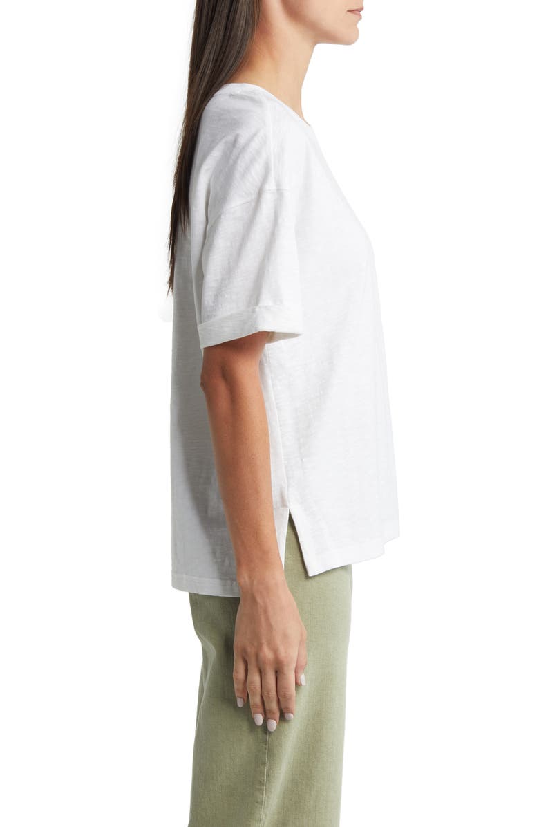 Caslon<sup>®</sup> Relaxed Organic Cotton Boyfriend T-Shirt, Alternate, color, 