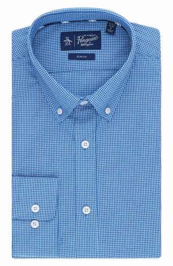 Compact Check Slim Fit Dress Shirt