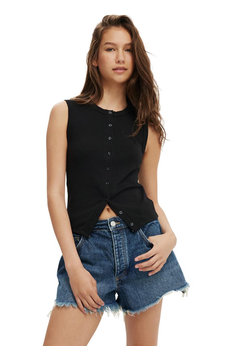 Cotton On Women's Charlie Button Front Tank, Main, color, 