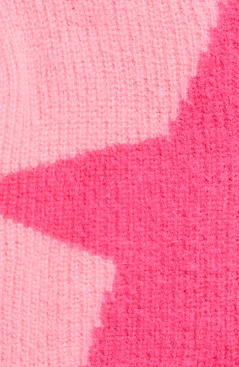 Cotton Emporium Kids' Zip-Up Graphic Sweater Hoodie, Alternate, color, Pink Star