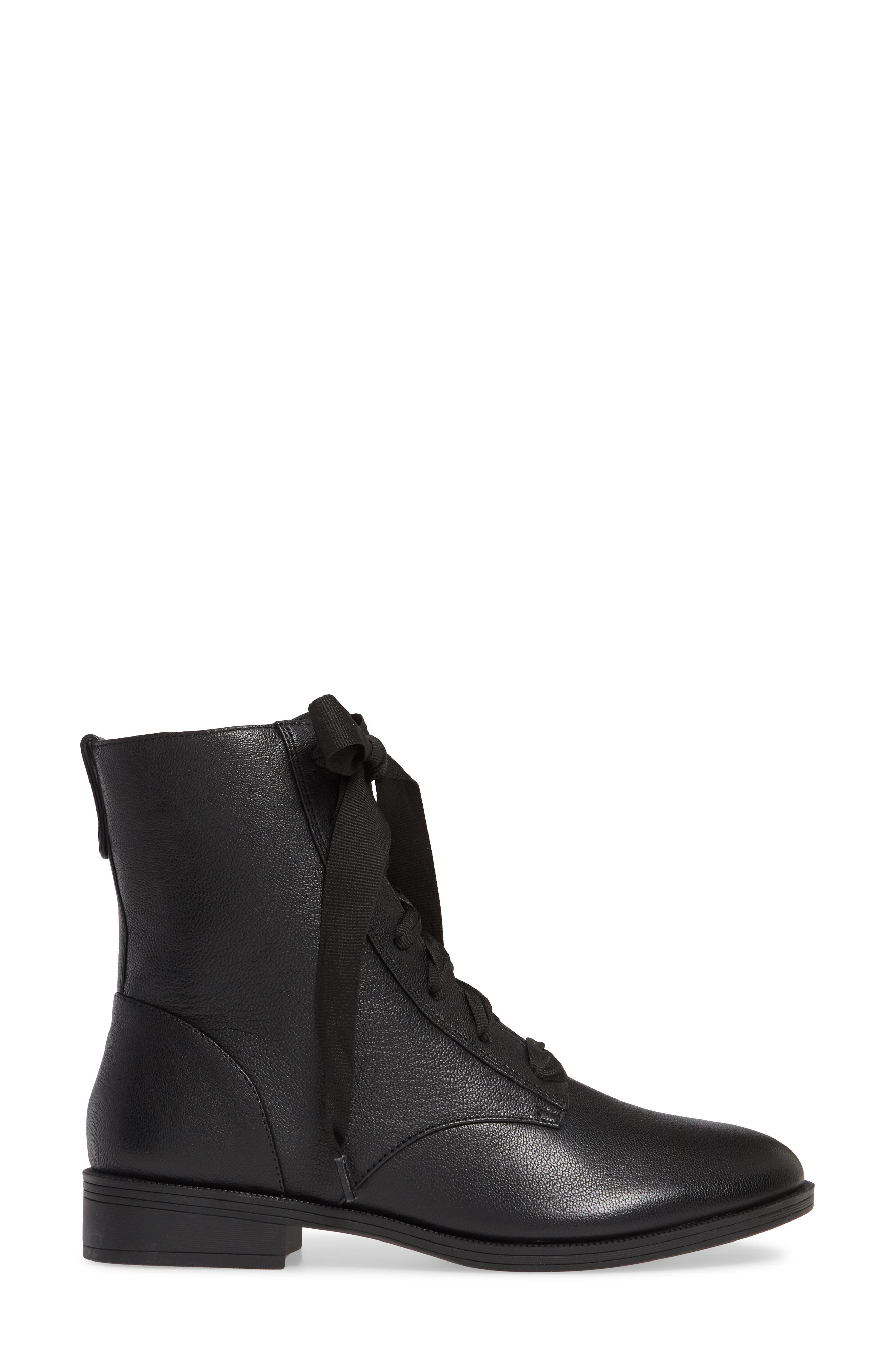 Vionic Jayce Bootie, Alternate, color, BLACK WATERPROOF LEATHER