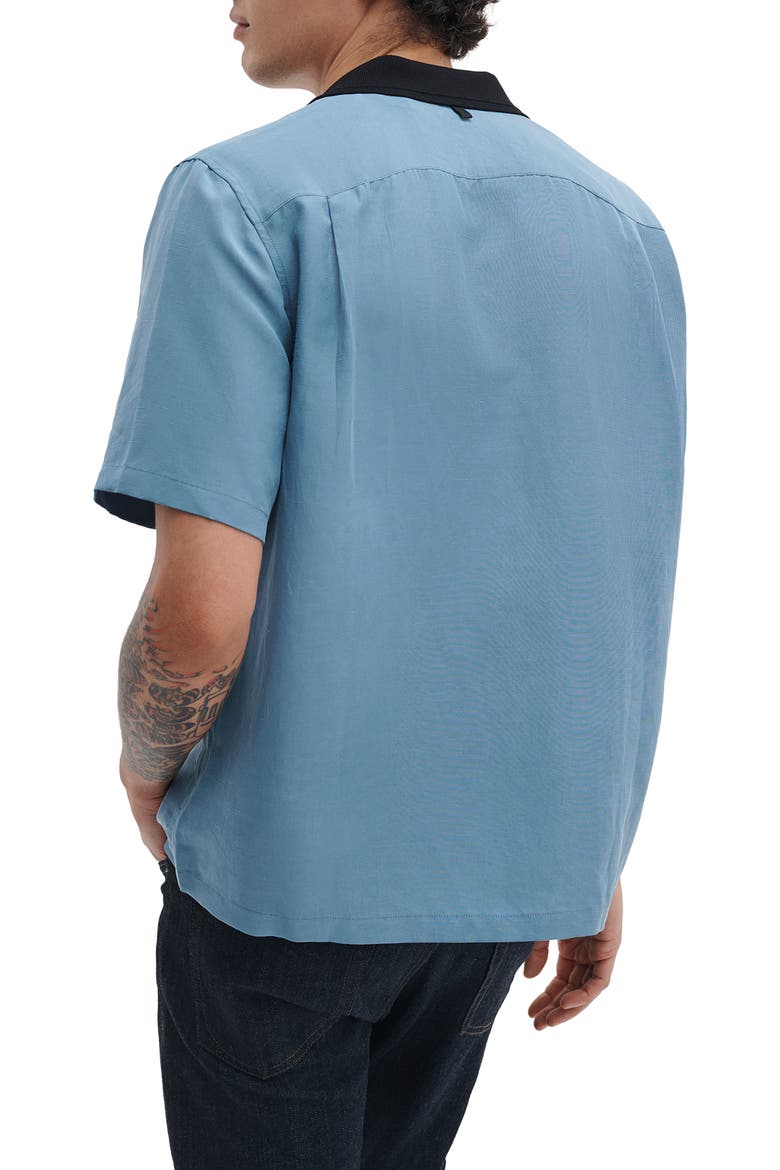 Avery Slub Camp Shirt, Alternate, color, LIGHT BLUE