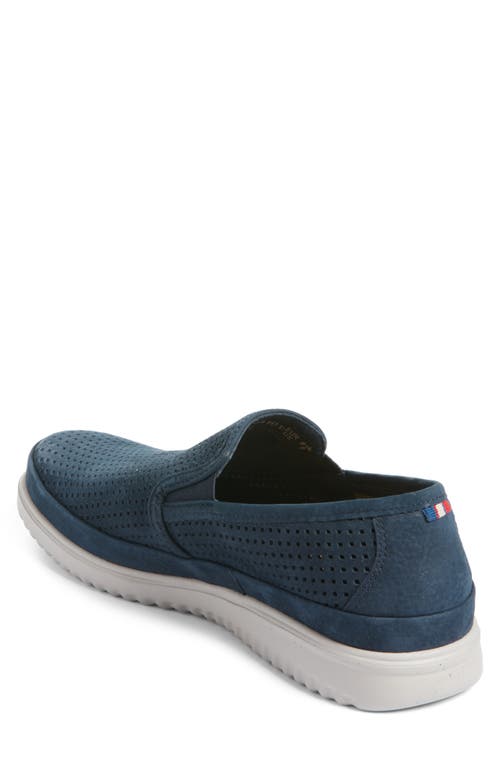 Mephisto Tiago Perforated Loafer In Blue