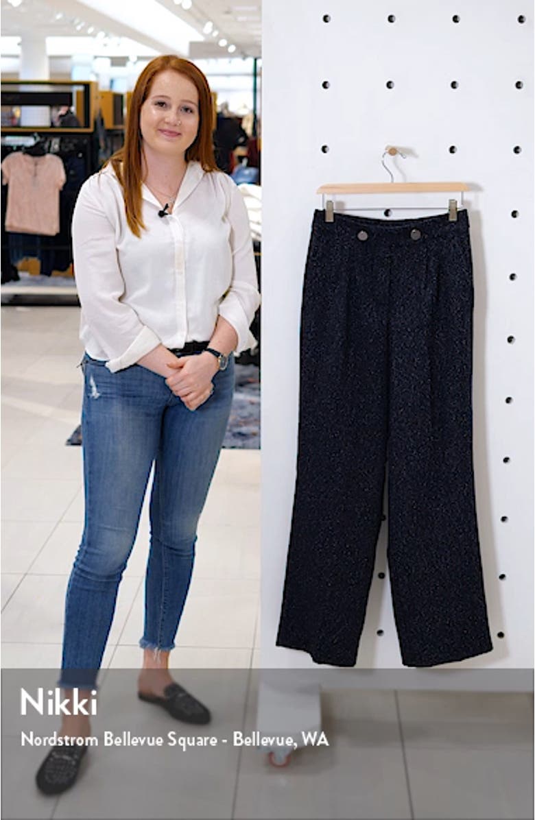 Wide Leg Tweed Pants, sales video thumbnail