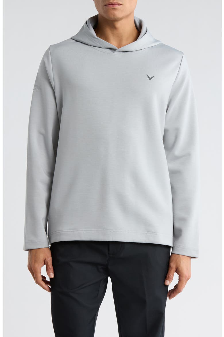Heathered Hooded Pullover, Main, color, CONCRETE HEATHER
