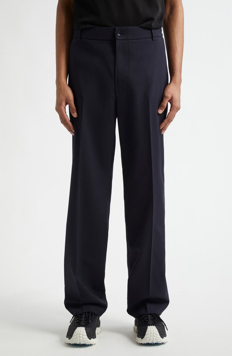 Moncler Wool Blend Gabardine Pants, Main, color, 