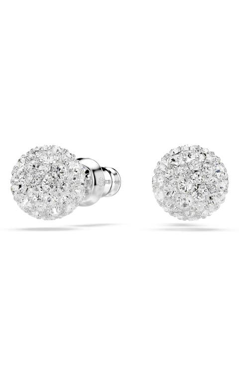 Dextera Pavé Sphere Stud Earrings