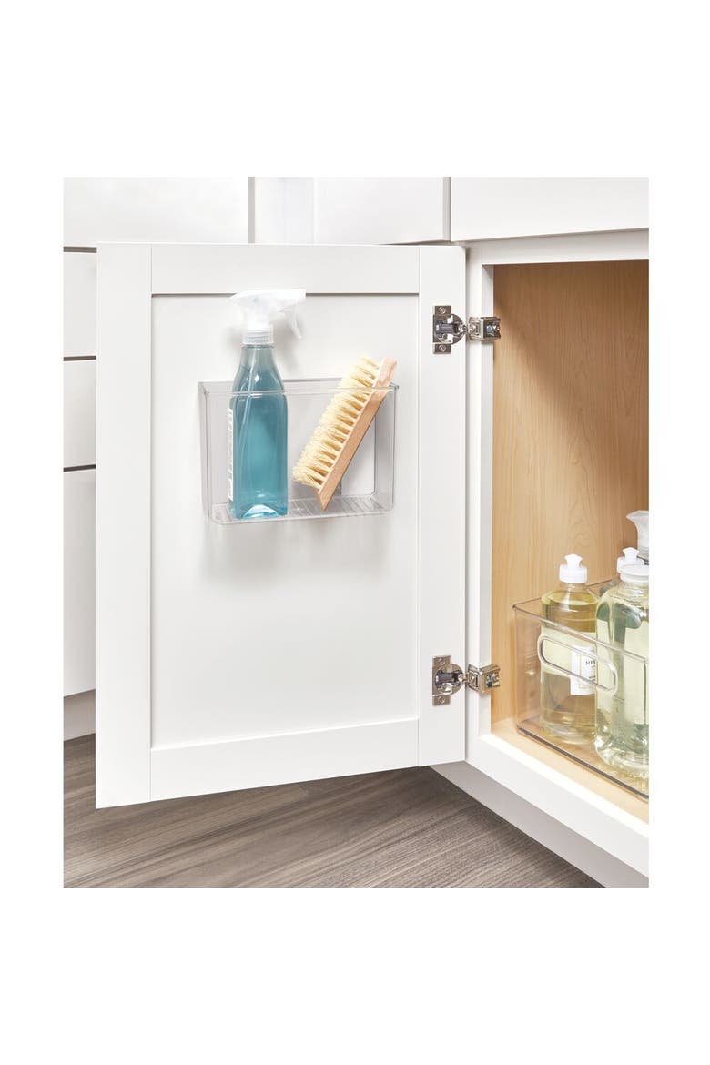 Adhesive Organizer Bin for Kitchen - Set of 4 - Clear, Alternate, color, Natural
